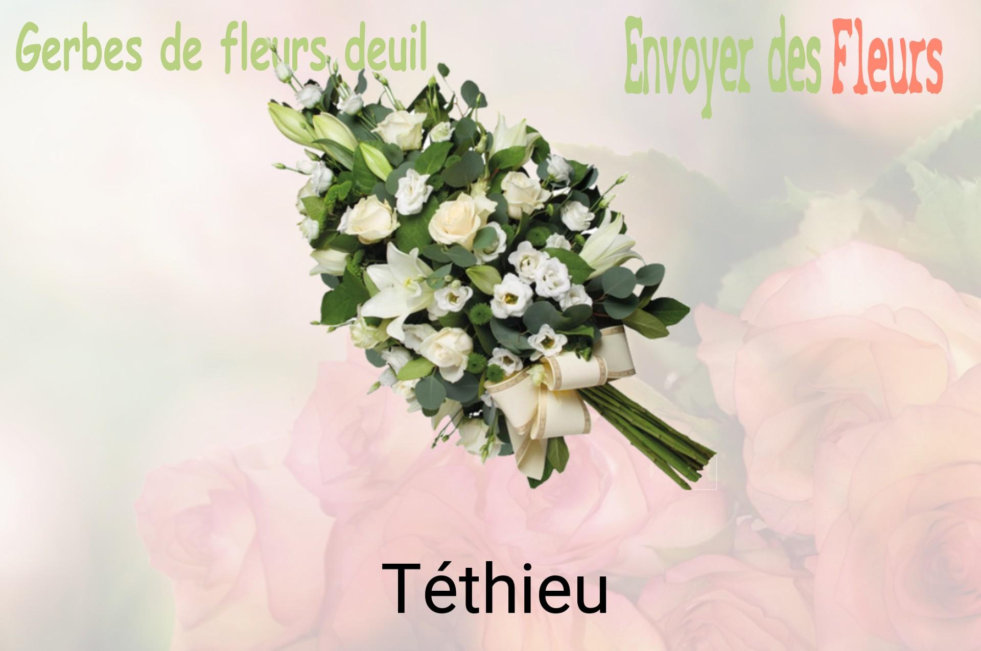 Gerbe de fleurs de deuil livrée à Téthieu